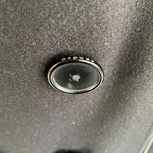 SANDRO Paris Black Leather Trim 100% Wool Pea Coat - Picture 4 of 14